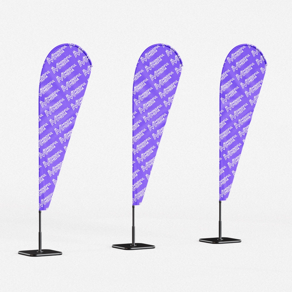 Tear drop flags for wall - Image 4