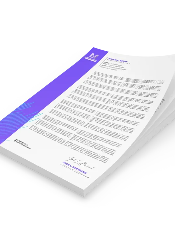custom letterhead design