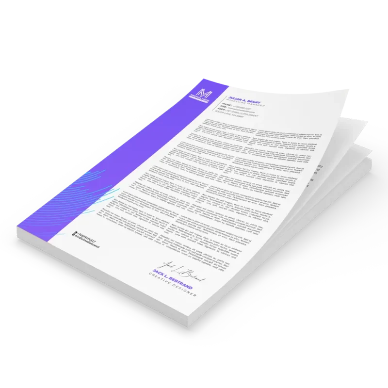 custom letterhead design